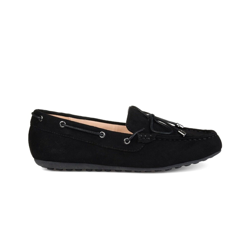 Journee Collection Womens 9.5 M Black Thatch Slip On Flats NIB TB7